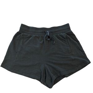 All in Motion Black High Waisted Cotton Shorts Size M